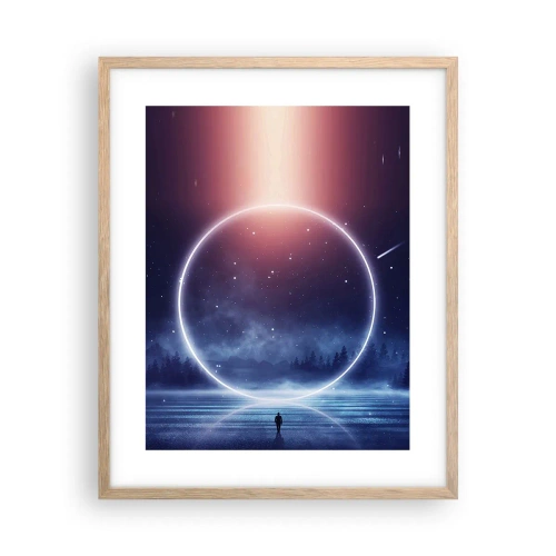 Plakát v rámu světlý dub - Už jsou tady… - 40x50 cm