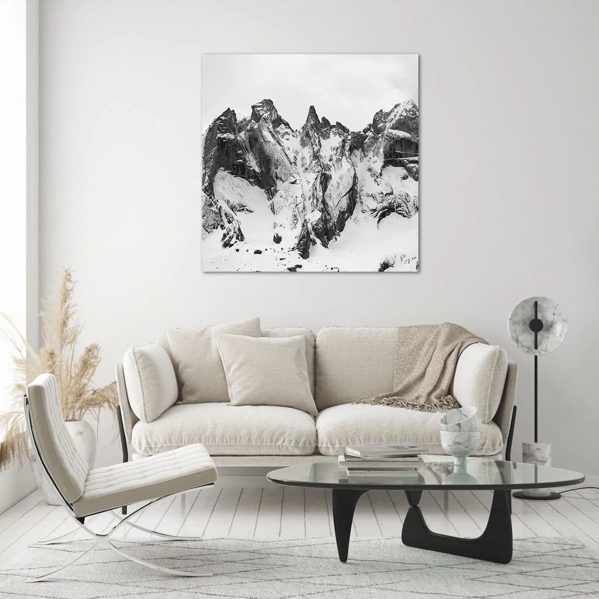 Obraz na skle - Hrozivý žulový hřeben - 50x50 cm