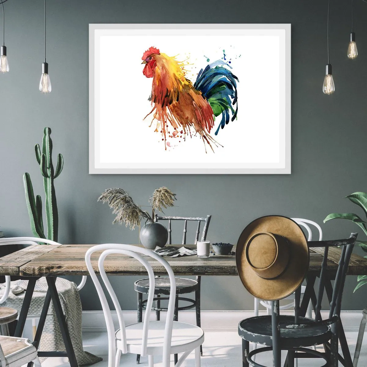 Plakát v bílém rámu - Královský šat, královská pýcha - 70x50 cm