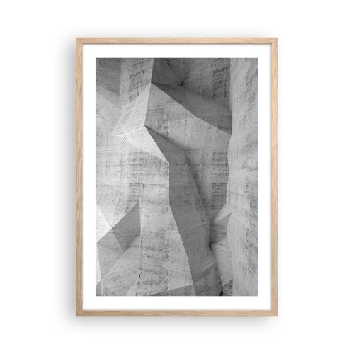 Plakát v rámu světlý dub - Skutečná výzva - 50x70 cm