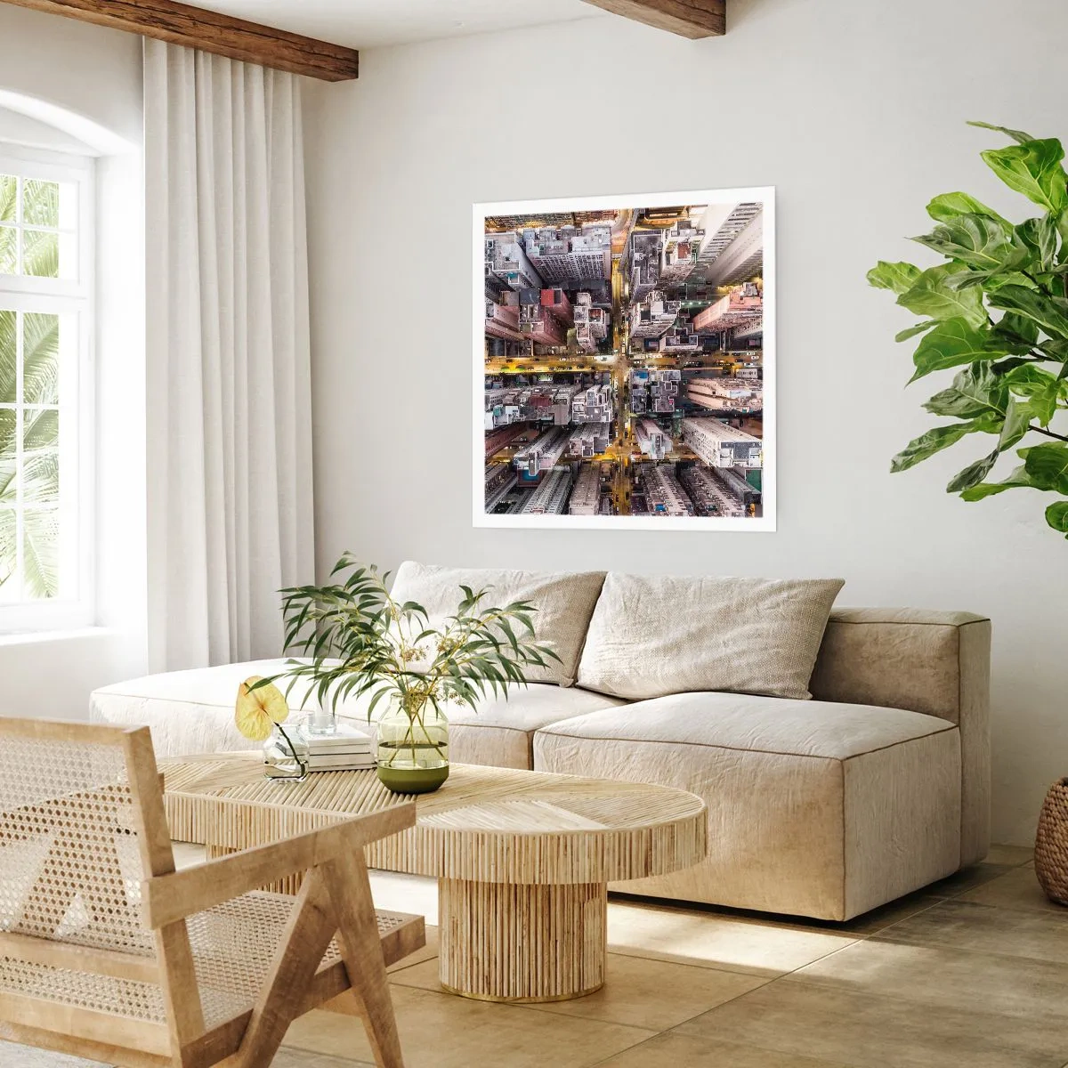 Plakát - Pozdrav z Hongkongu - 30x30 cm