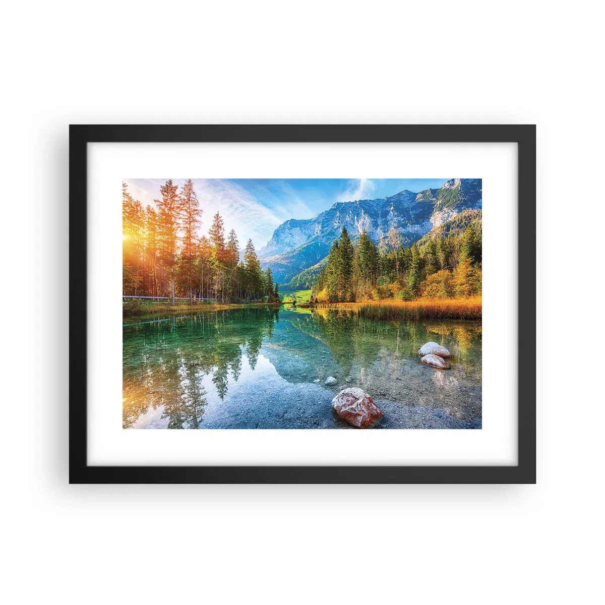 Plakát v černém rámu - Něžnost podzimu - 40x30 cm