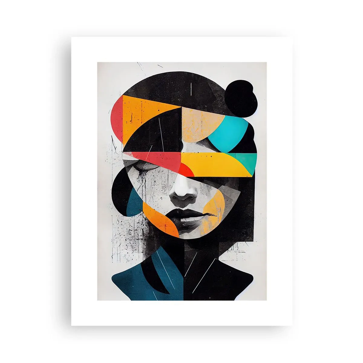 Plakát - Pestrobarevný vnitřní portrét - 30x40 cm