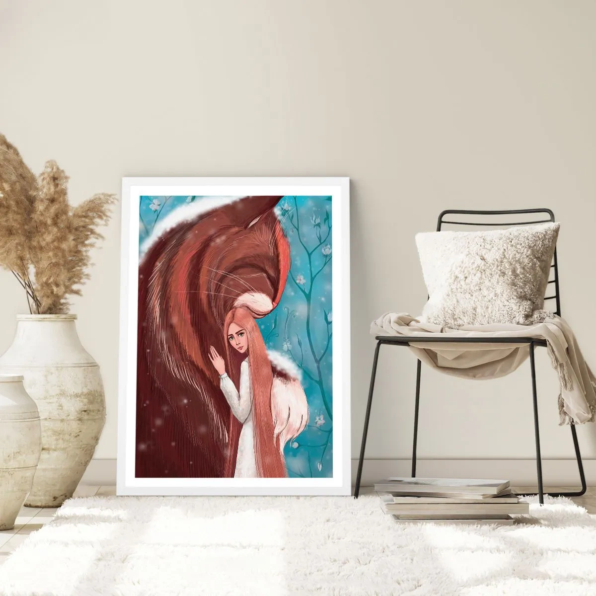 Plakát v bílém rámu - Vítej v pohádce - 40x50 cm