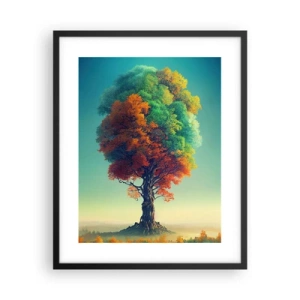 Plakát v černém rámu - Dub – otec přírody - 40x50 cm