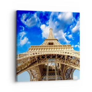 Obraz na plátně - Dosáhnout na oblohu a mraky - 40x40 cm