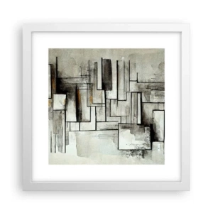 Plakát v bílém rámu - Síla jednoduchosti - 30x30 cm