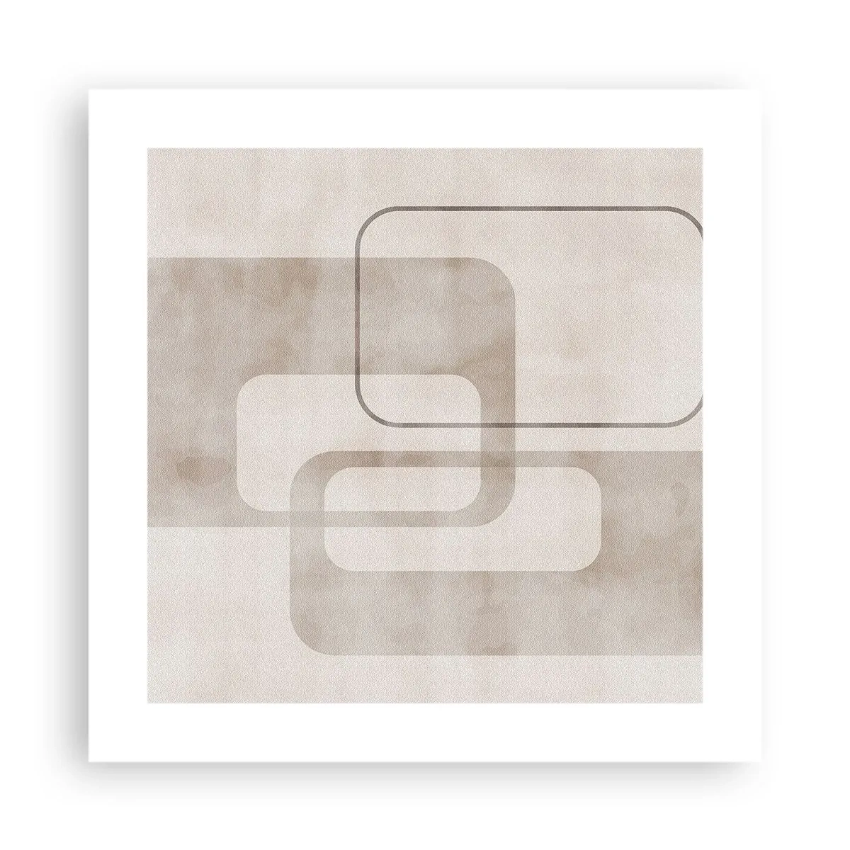 Plakát - Geometrická fuga - 40x40 cm