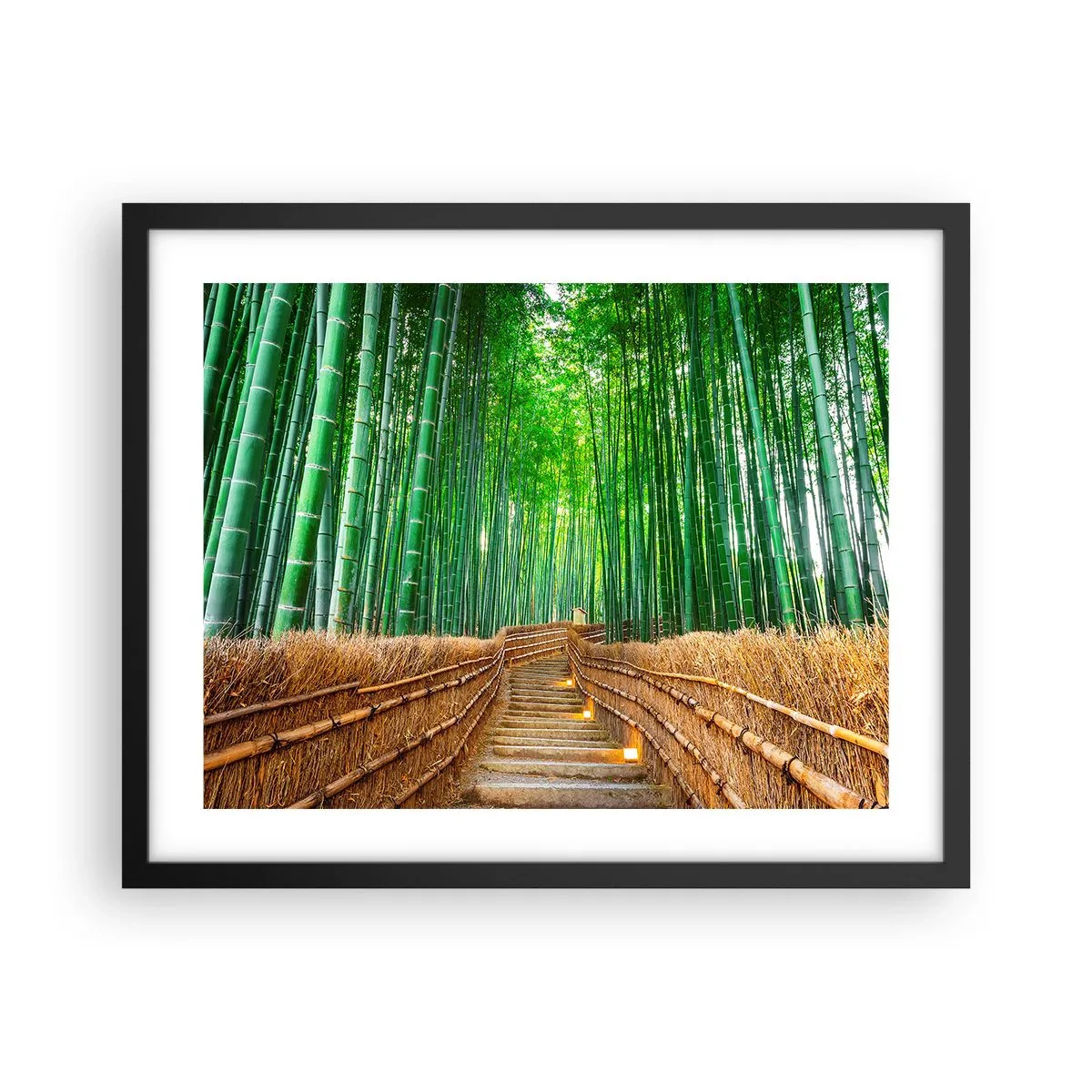 Plakát v černém rámu - Esence asijské přírody - 50x40 cm