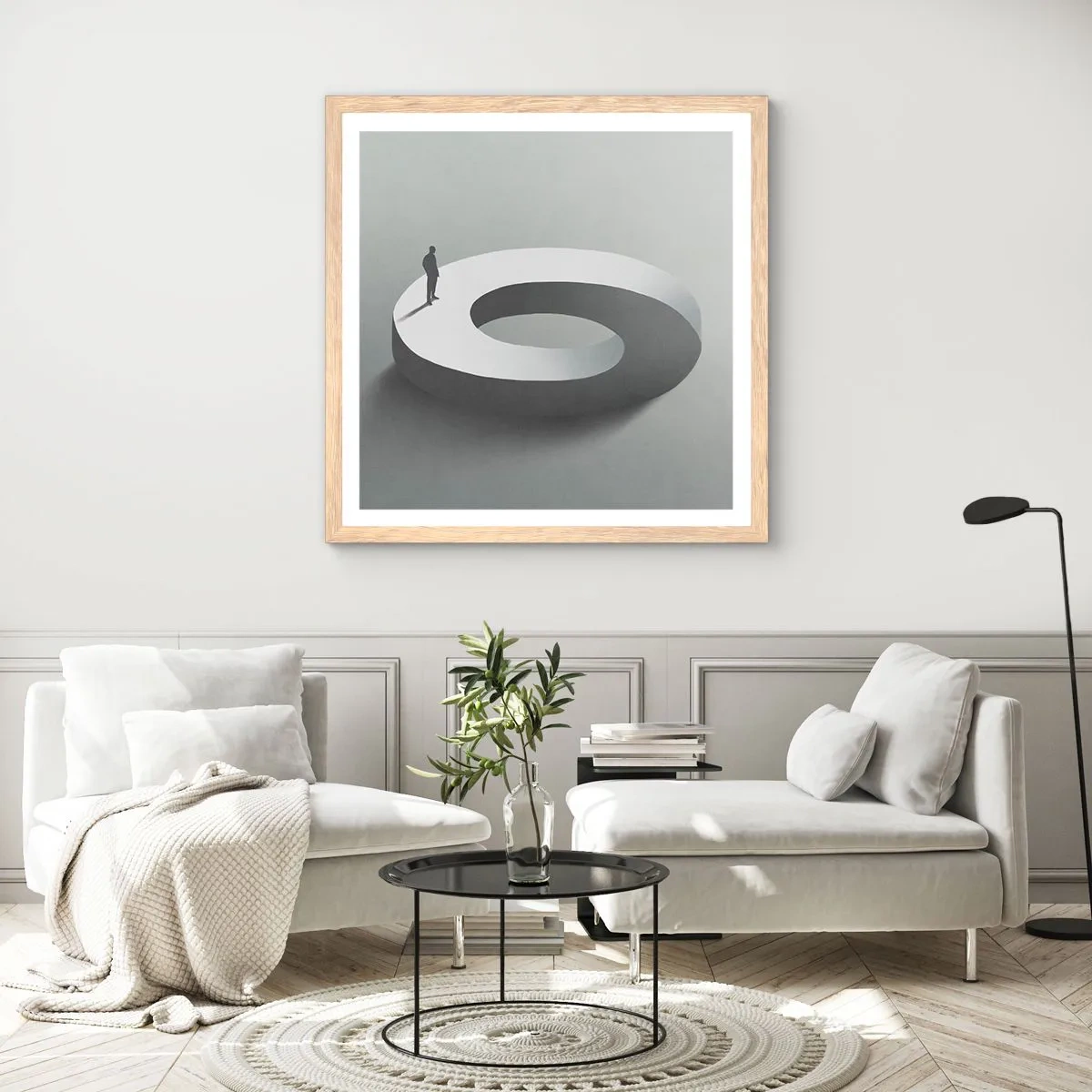 Plakát v rámu světlý dub - To pochopíš - 60x60 cm