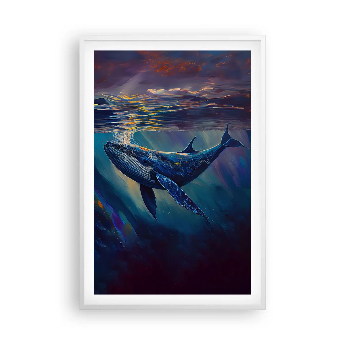 Plakát v bílém rámu - Vítej v mém světě - 61x91 cm