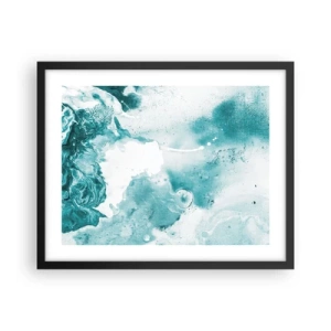 Plakát v černém rámu - Povodí modré - 50x40 cm