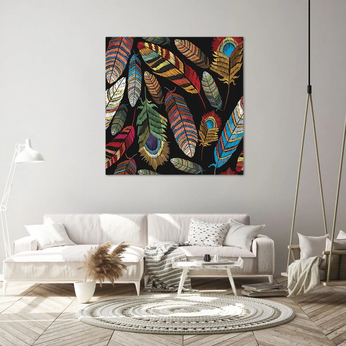 Obraz na plátně - Ptačí karneval - 70x70 cm