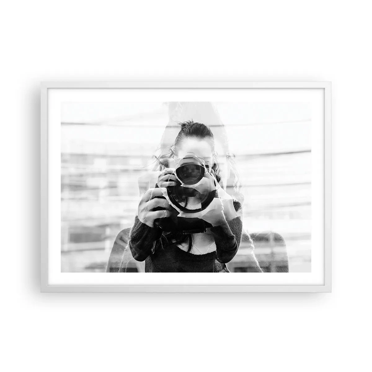 Plakát v bílém rámu - Tvůrce a materiál - 70x50 cm