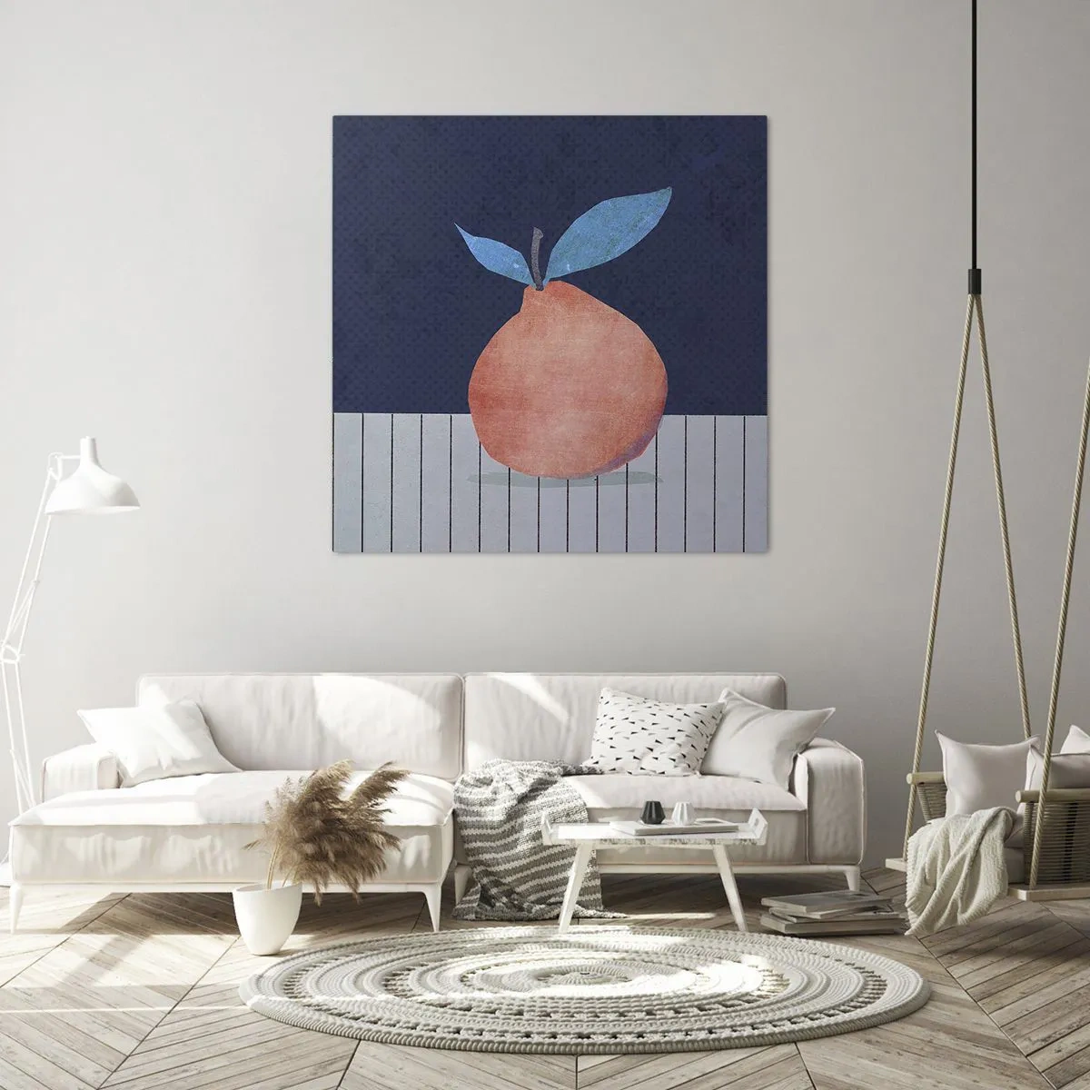 Obraz na plátně - Konvexita a rovina - 50x50 cm