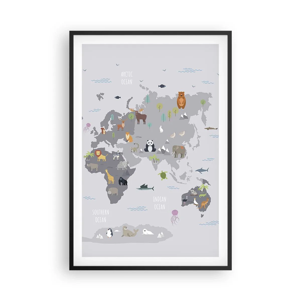 Plakát v černém rámu - Řekni mi, odkud jsi… - 61x91 cm
