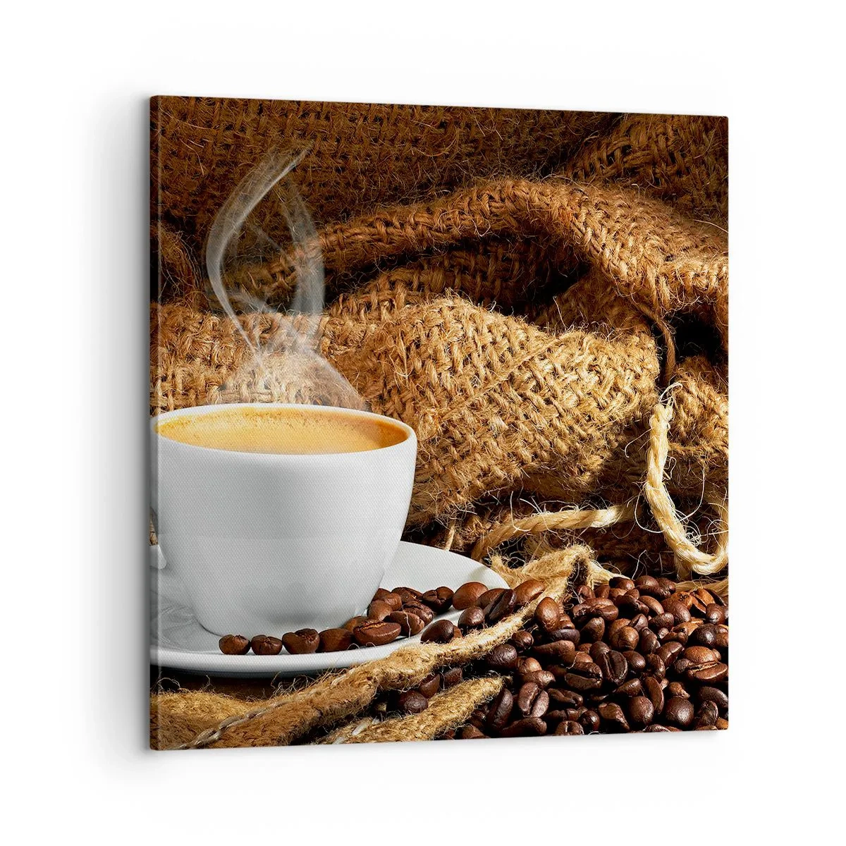 Obraz na plátně - Vůně moka a hustota medové tekutiny - 60x60 cm