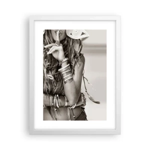 Plakát v bílém rámu - Jako dívka - 30x40 cm