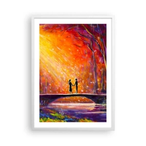 Plakát v bílém rámu - Nebe je taky miluje - 50x70 cm