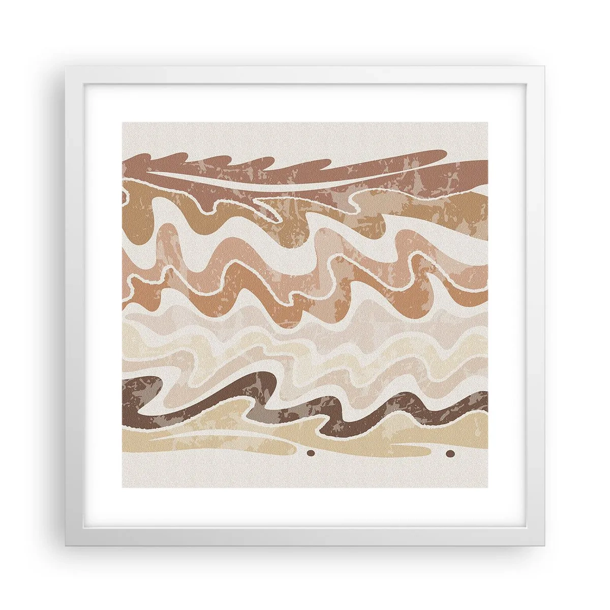 Plakát v bílém rámu - Dobrá energie – dobré emoce - 40x40 cm