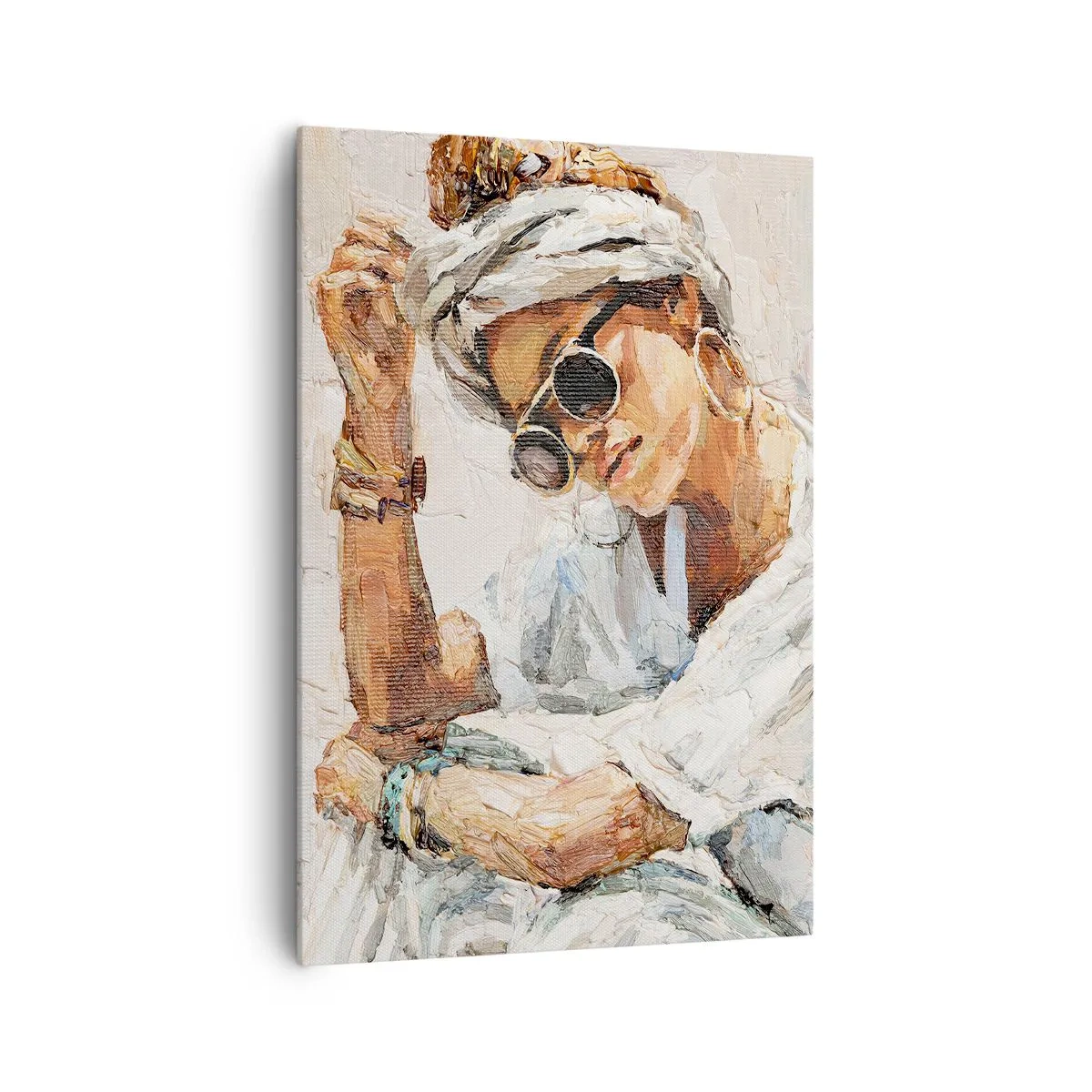 Obraz na plátně - Portrét v plném slunci - 70x100 cm
