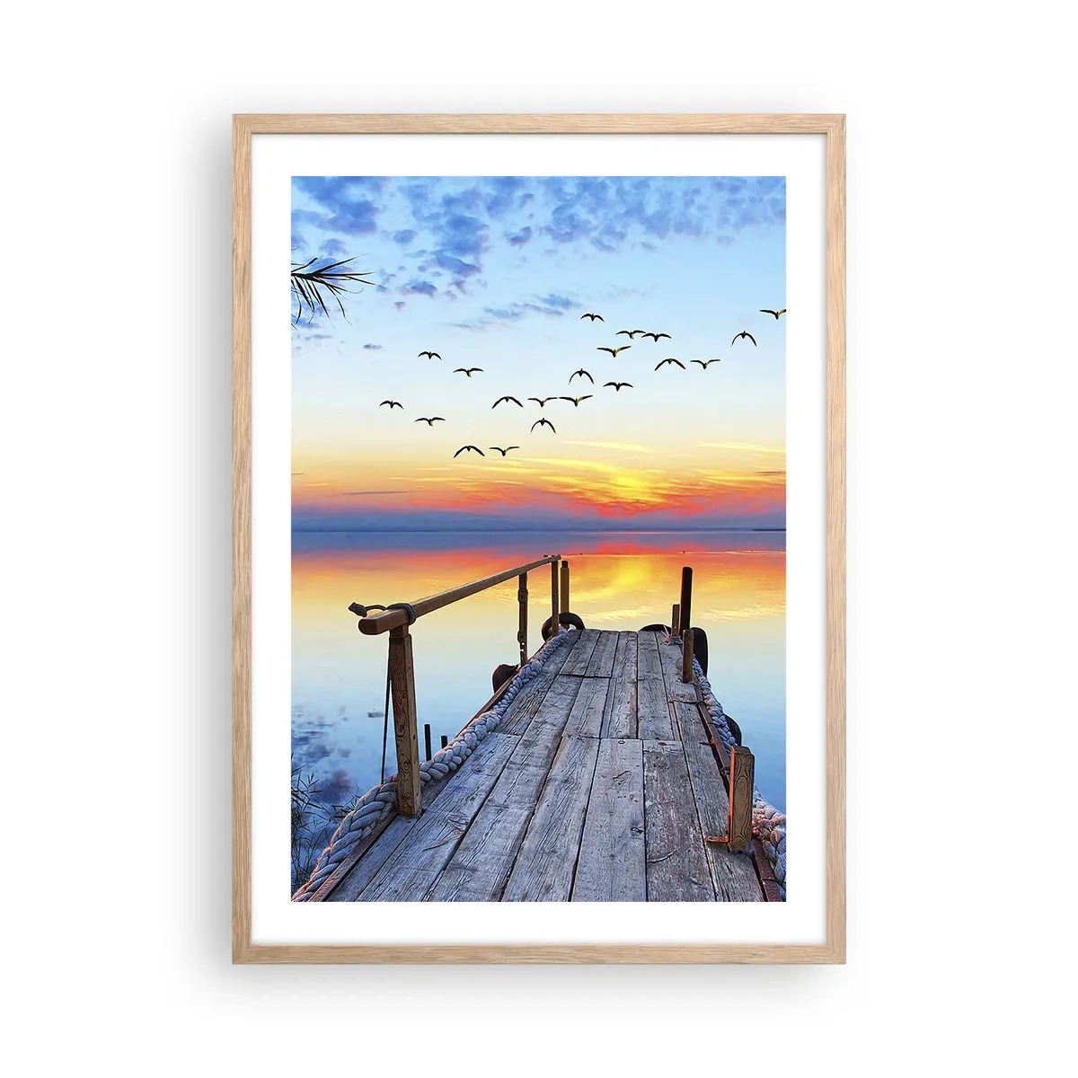 Plakát v rámu světlý dub - Je čas vrátit se… - 50x70 cm