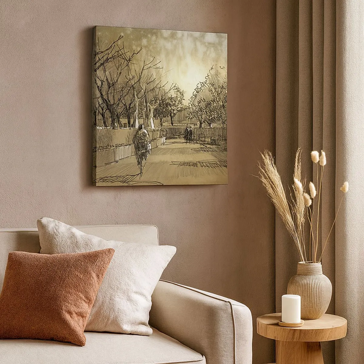 Obraz na plátně - Pírkem zastavený okamžik - 30x30 cm