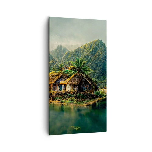 Obraz na plátně - Tropický ráj - 55x100 cm