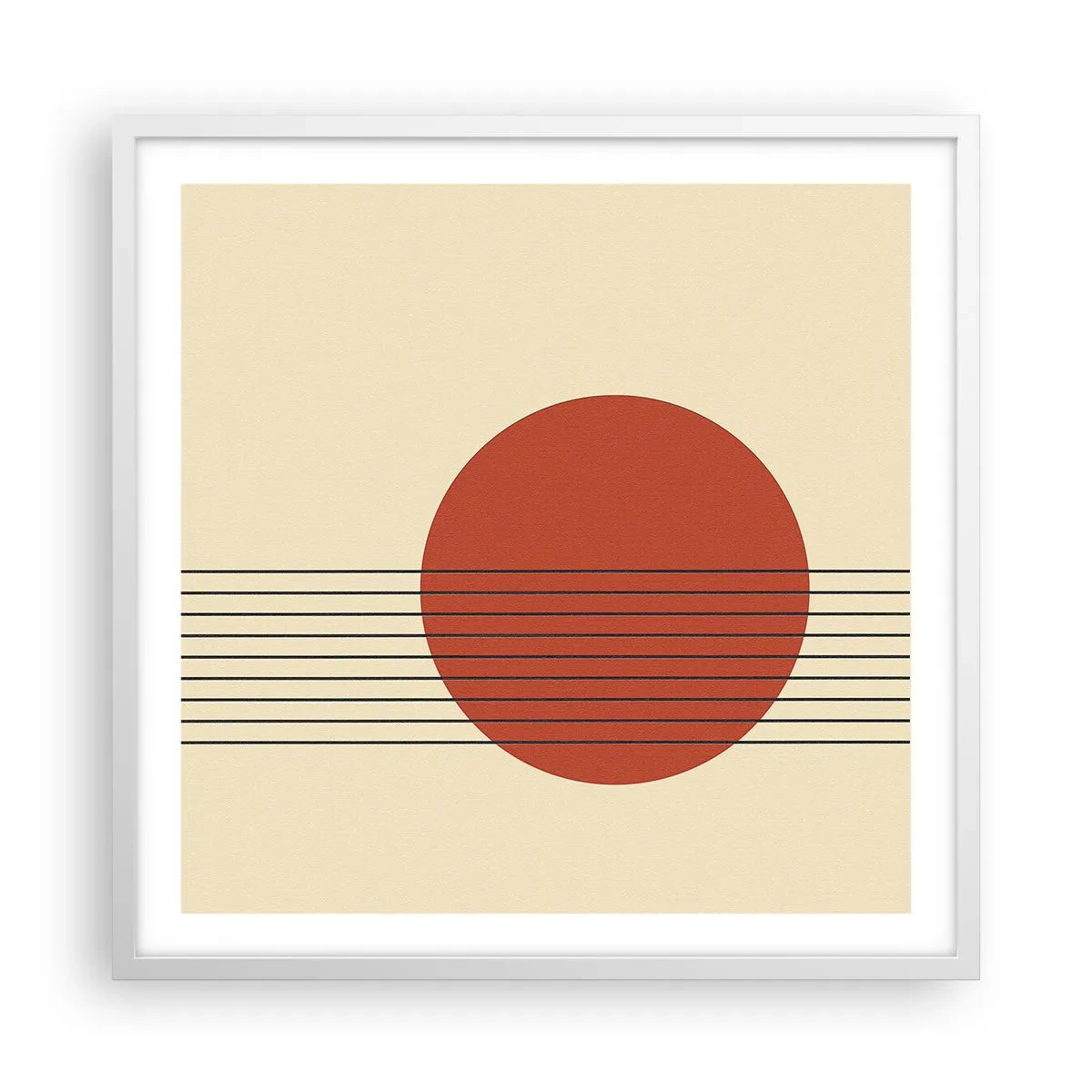 Plakát v bílém rámu - Pořád dokola - 60x60 cm