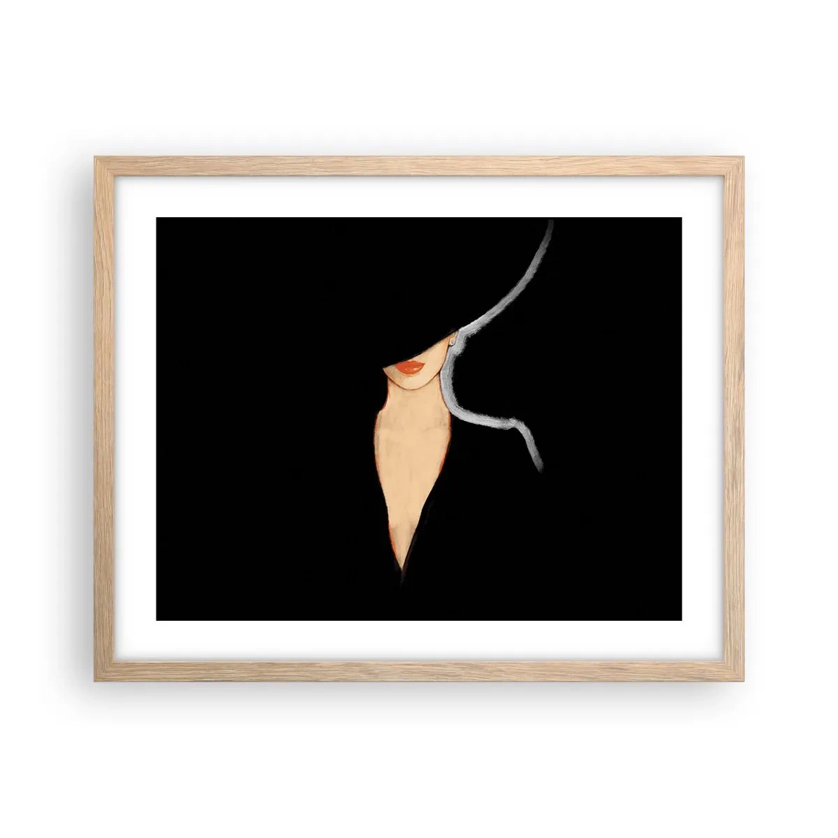 Plakát v rámu světlý dub - Elegance a styl - 50x40 cm