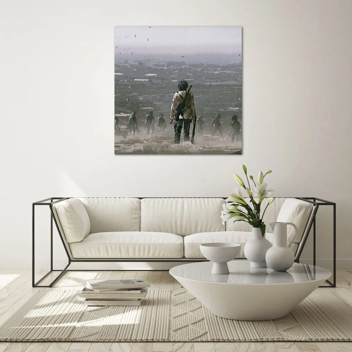 Obraz na skle - Poslední spravedlivý? - 40x40 cm