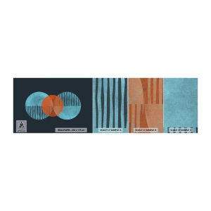 Vzor Fototapety Premium Canvas - Symetrická kompozice - Abstrakce, Kus, Geometrický Vzor - 100x30 cm