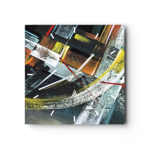 Nástěnné hodiny - Energie pohybu - 30x30 cm