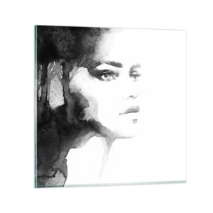 Obraz na skle - Vytvořená z tajemství a mlhy - 60x60 cm