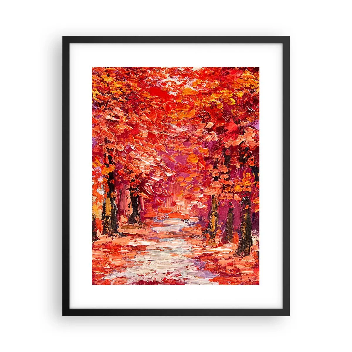 Plakát v černém rámu - Podzimní imprese - 40x50 cm