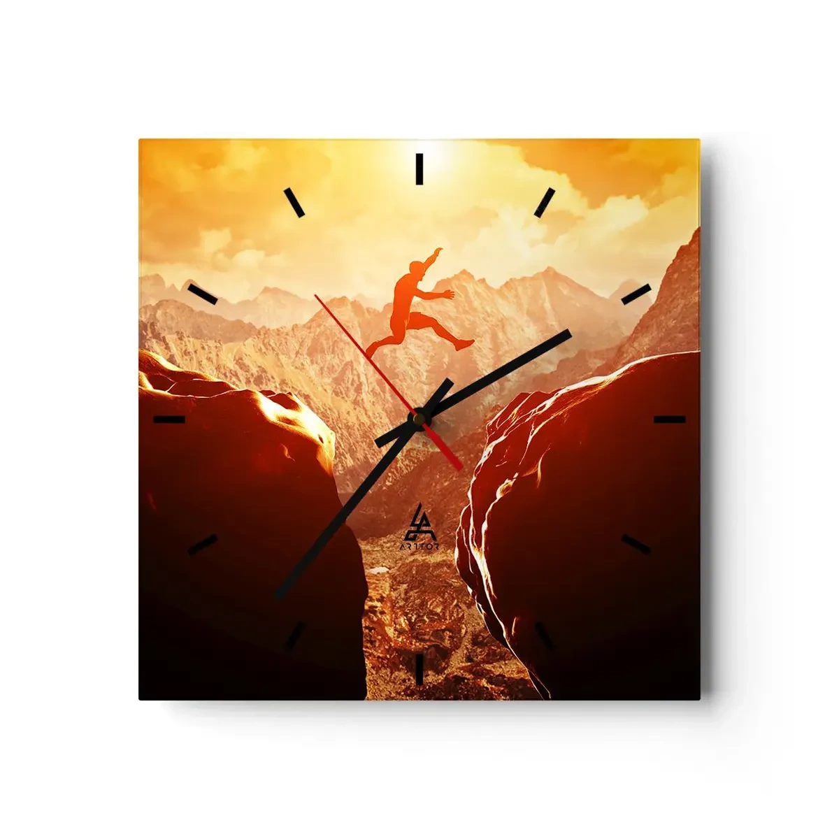 Nástěnné hodiny - Překročením hranic - 30x30 cm