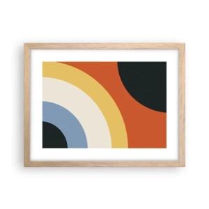 Plakát v rámu světlý dub - K sobě samému - 40x30 cm