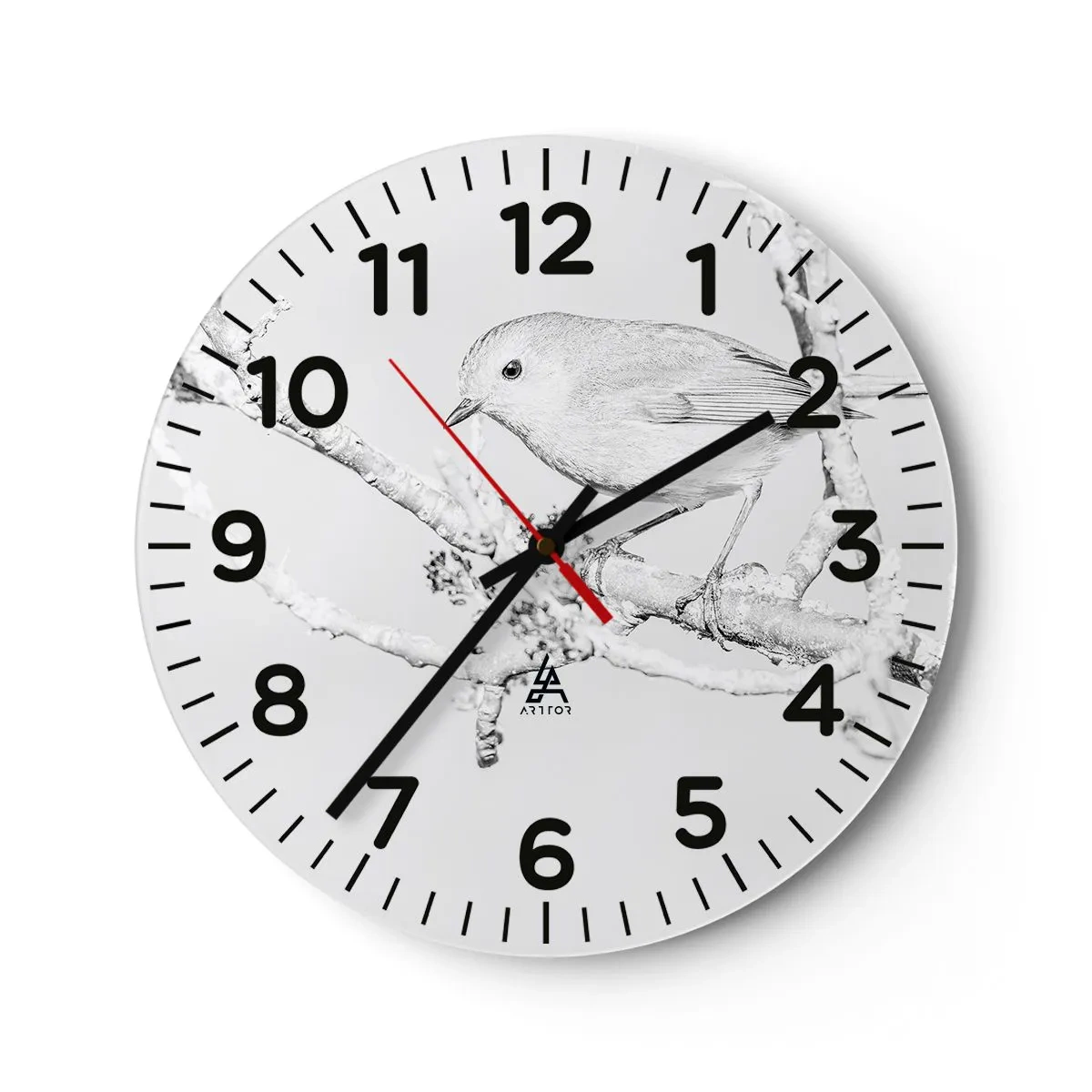 Nástěnné hodiny - Zimní ráno - 30x30 cm