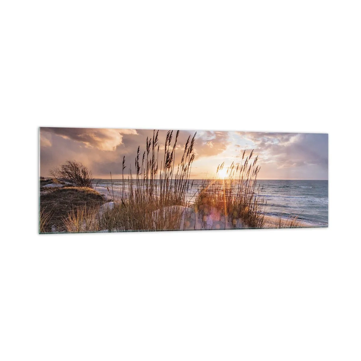 Obraz na skle - Rozloučení se sluncem a větrem - 160x50 cm
