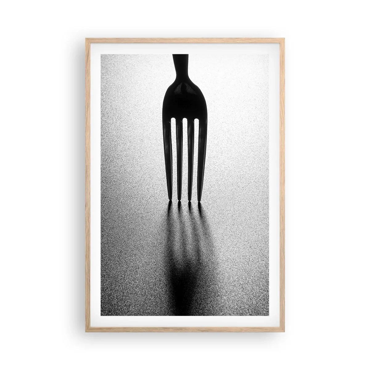Plakát v rámu světlý dub - Světlo a stín - 61x91 cm