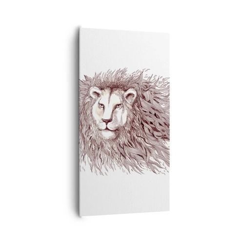 Obraz na plátně - Ohnivý vládce - 65x120 cm