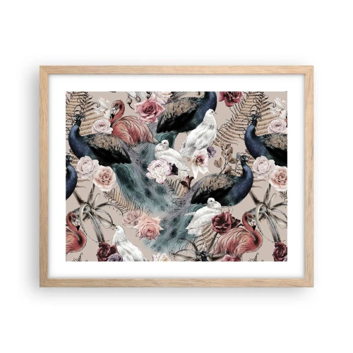 Plakát v rámu světlý dub - V palácové zahradě - 50x40 cm