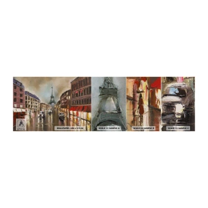 Vzor Fototapety Samolepicí Deluxe Sticker - Počítá se pouze ona - Eiffelova věž, Město, Paříž - 100x30 cm