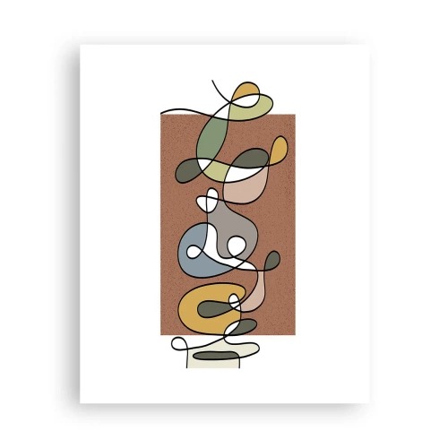 Plakát - Abstrakce, která stojí za úsměv - 40x50 cm