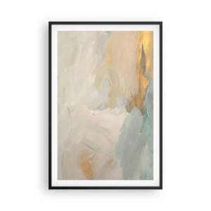 Plakát v černém rámu - Abstrakce – krajina něhy - 61x91 cm