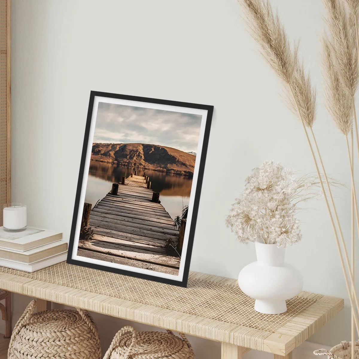 Plakát v černém rámu - Krajina v tichu - 30x40 cm