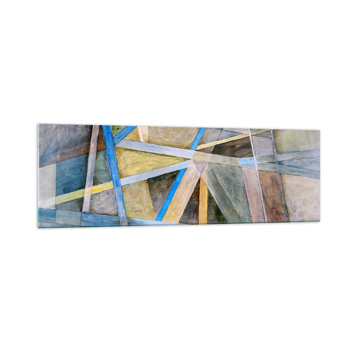 Obraz na skle - Přímo nebo diagonálně? - 160x50 cm