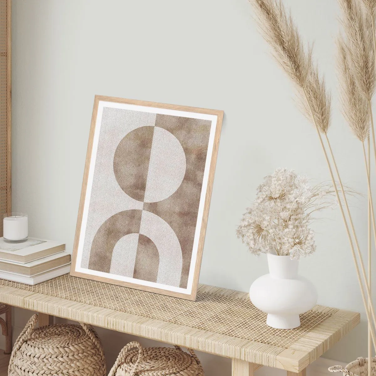 Plakát v rámu světlý dub - Podobnosti a rozdíly - 61x91 cm