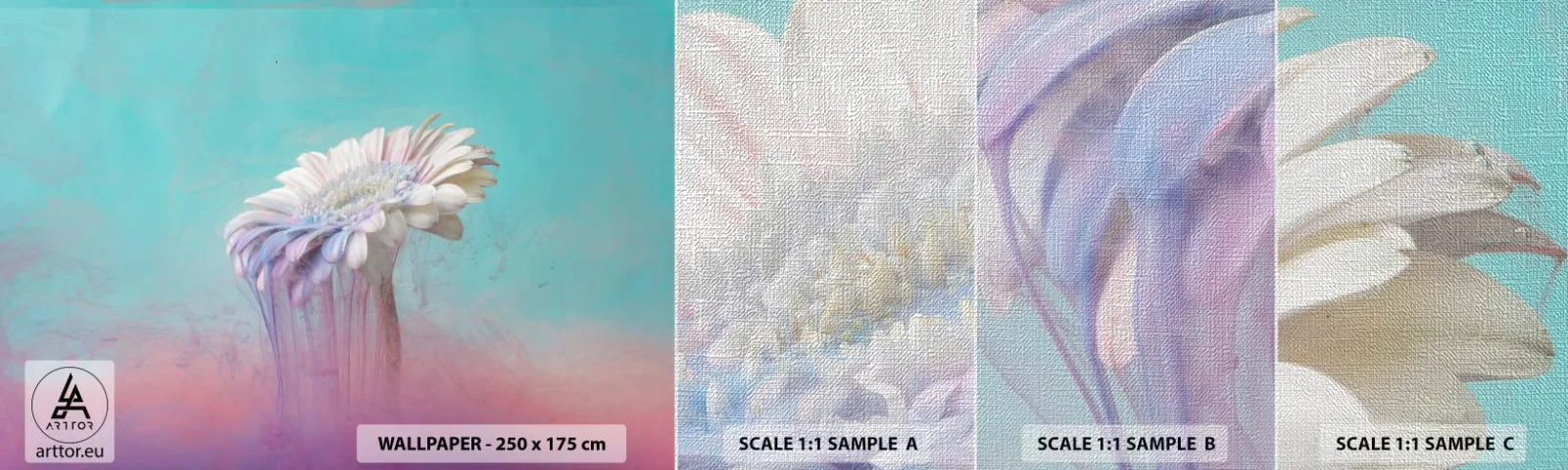 Vzor Fototapety Premium Canvas - Záhrobí květin - Abstrakce, Květ, Kus - 100x30 cm