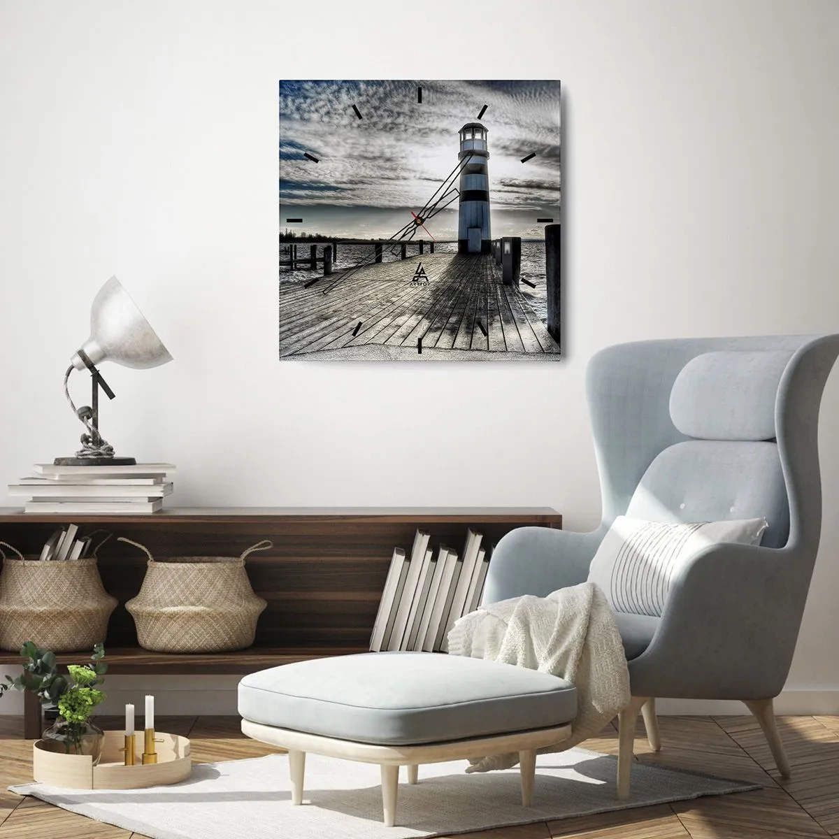 Nástěnné hodiny - Námořníci, čekám na vás - 30x30 cm